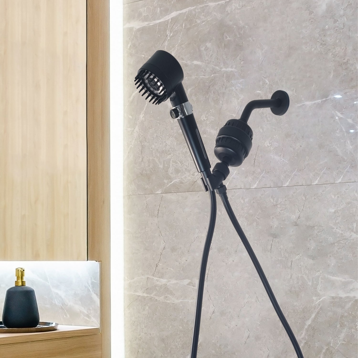 MineralStream Massage duschhuvud med filter