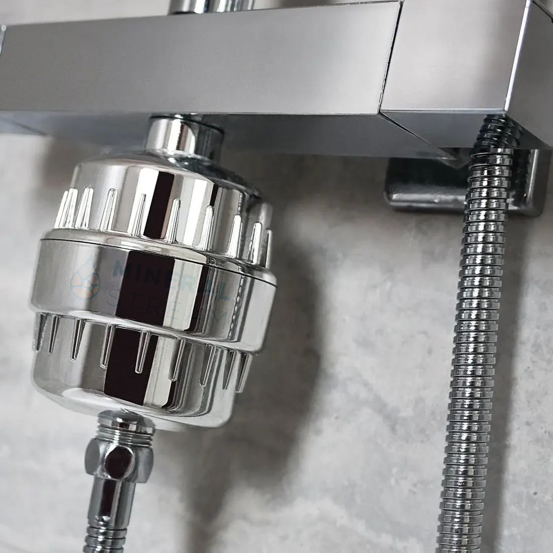 Duschfilter för hårt vatten