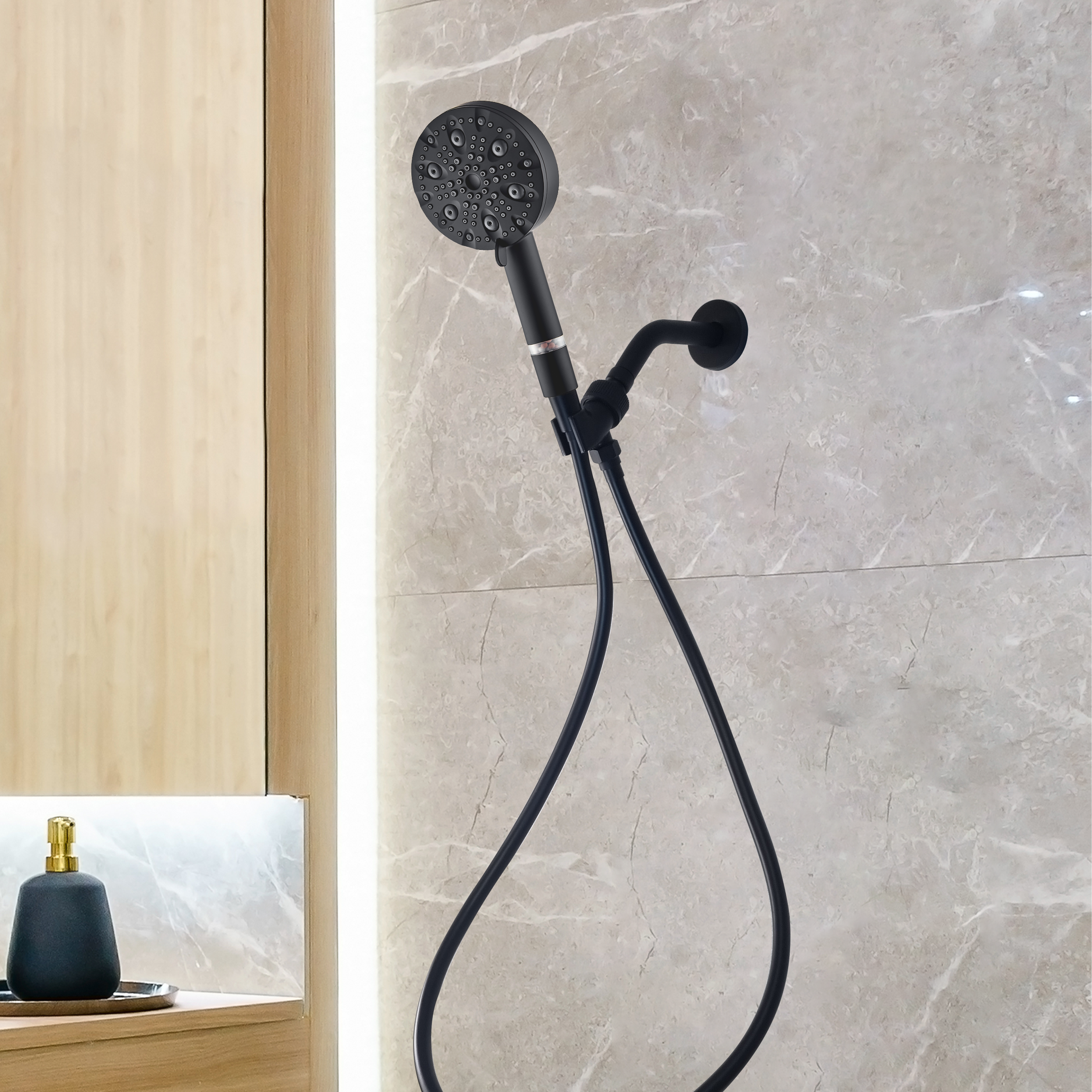 MineralStream Luxe 9 Mode High Pressure Showerhead (filtrerad)