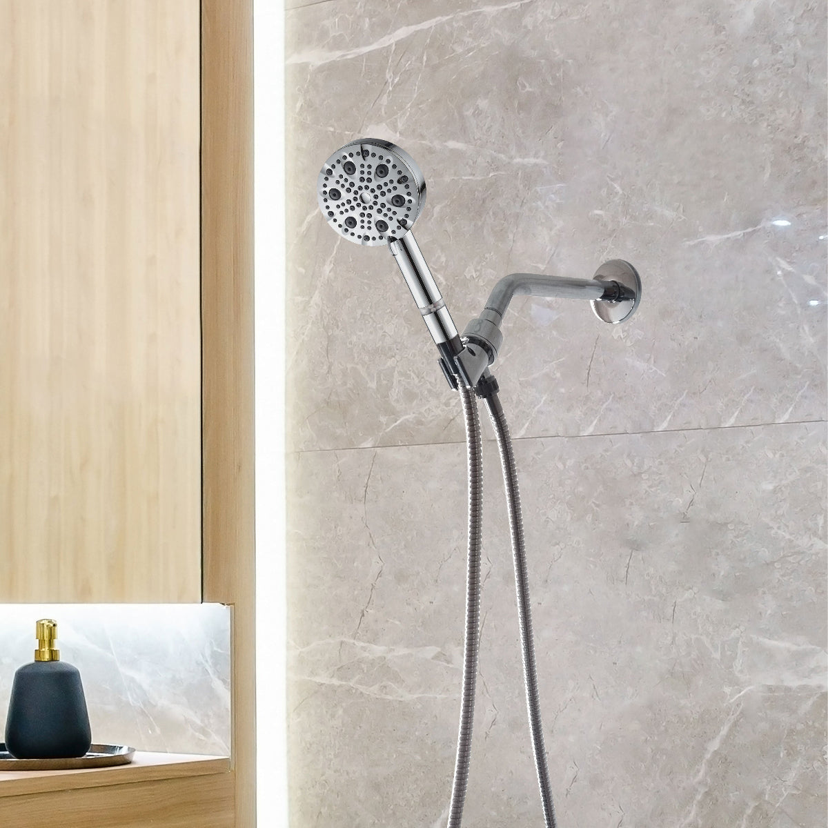 MineralStream Luxe 9 Mode High Pressure Showerhead (filtrerad)