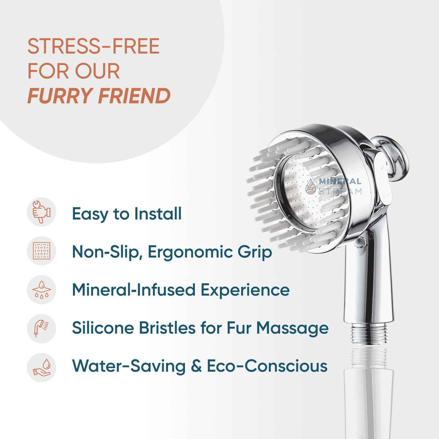 Hund spa duschhuvud dusch väsentliga kit