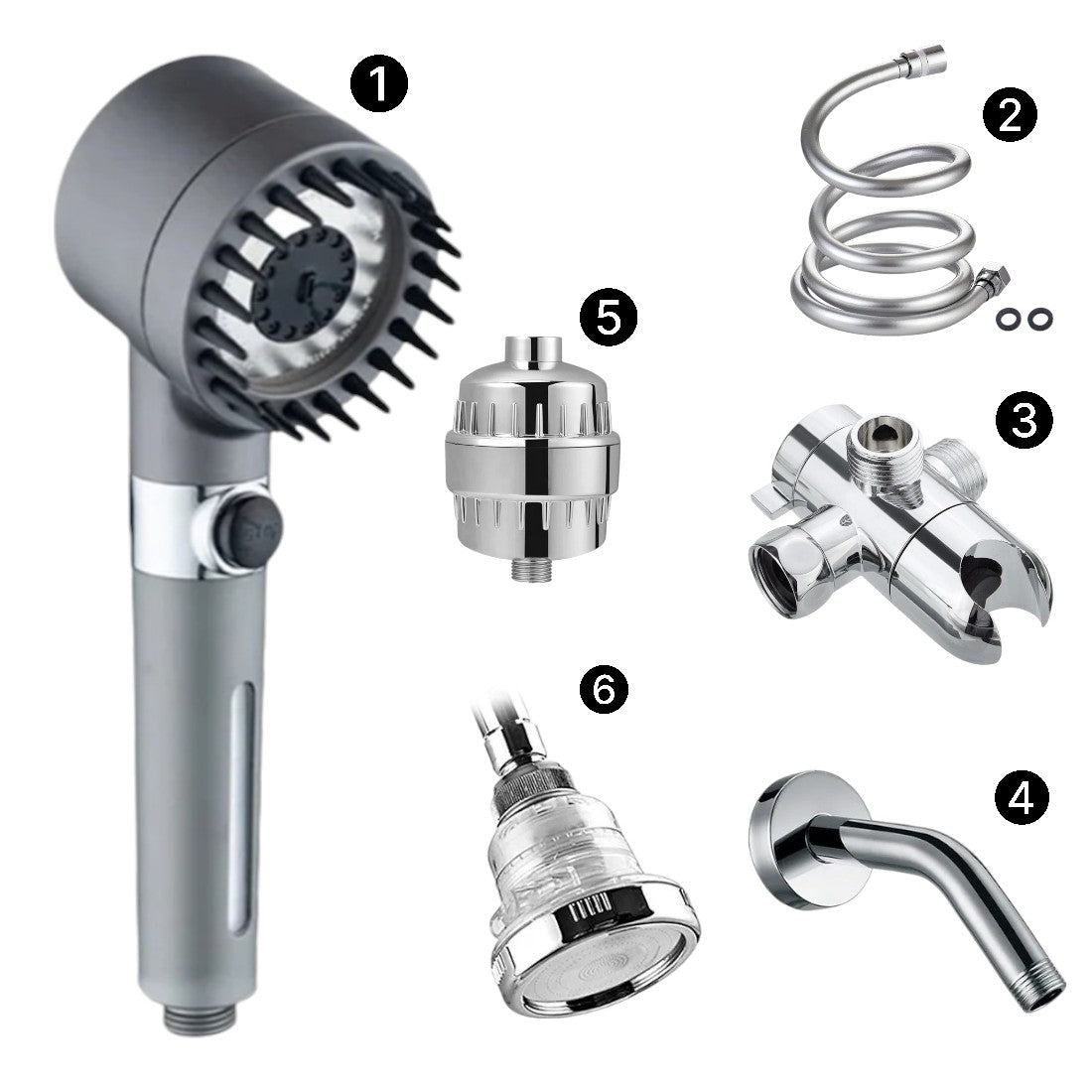 MineralStream Massage duschhuvud med filter