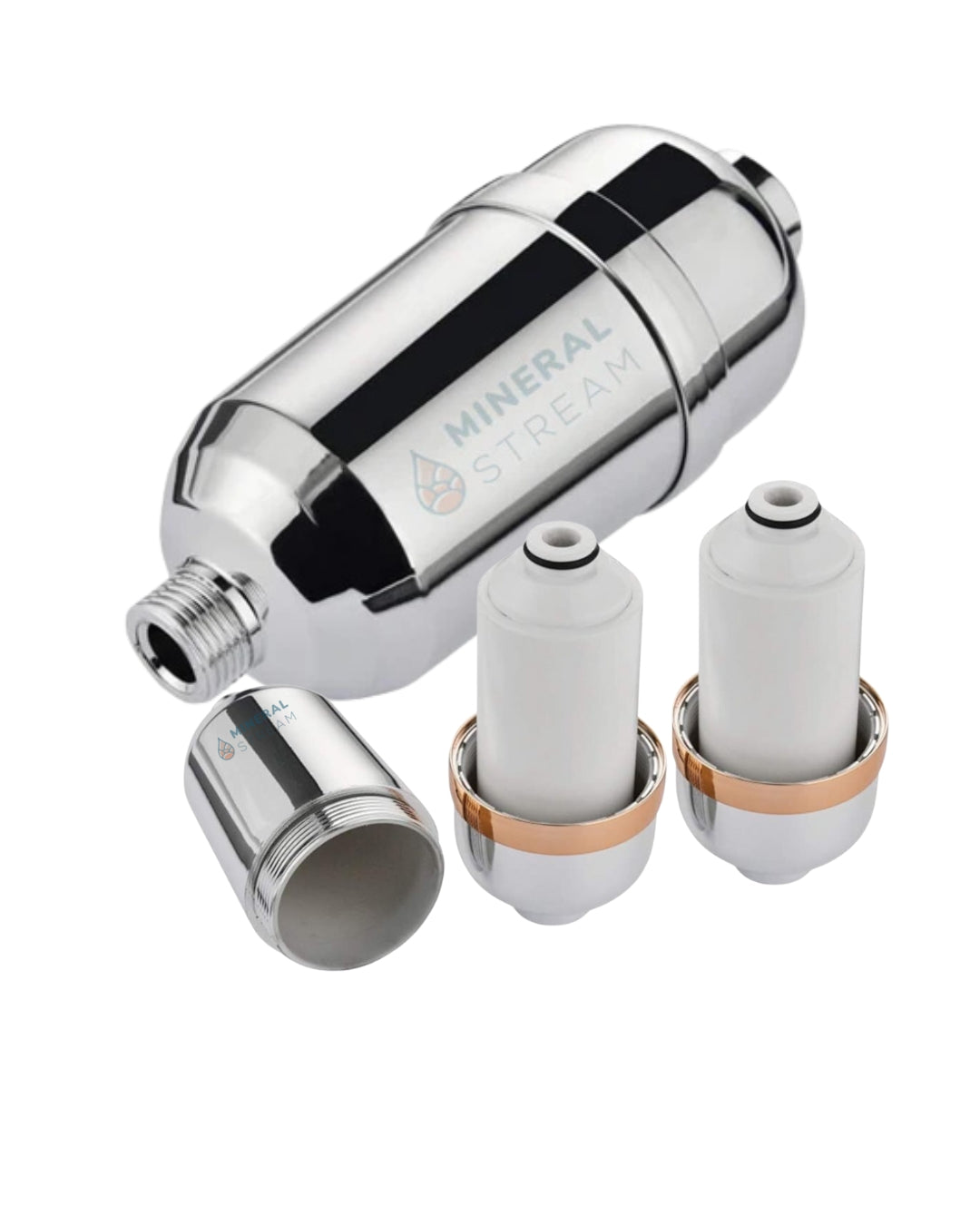 Avancerat duschfilter för hårt vatten