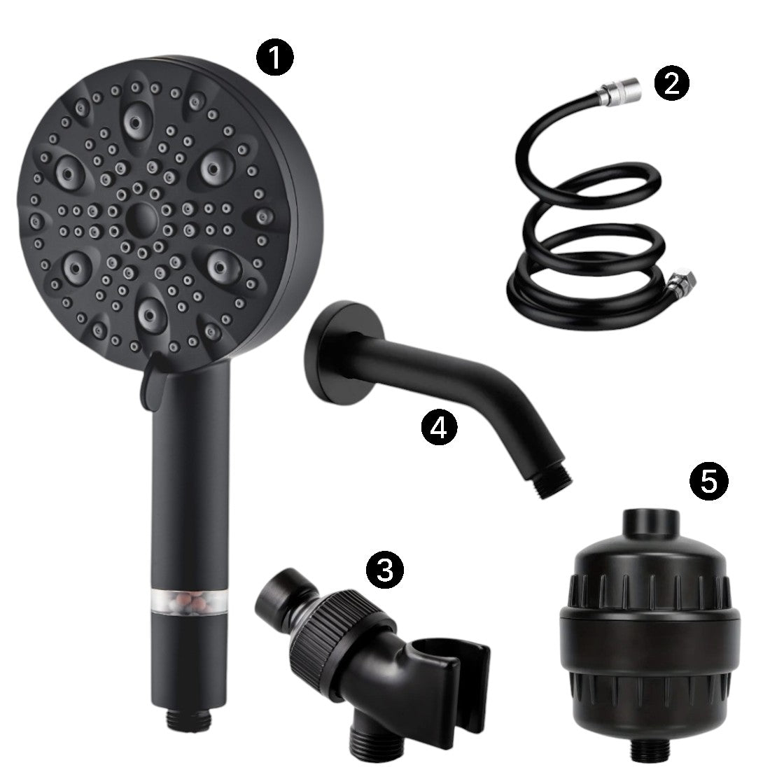 MineralStream Luxe 9 Mode High Pressure Showerhead (filtrerad)
