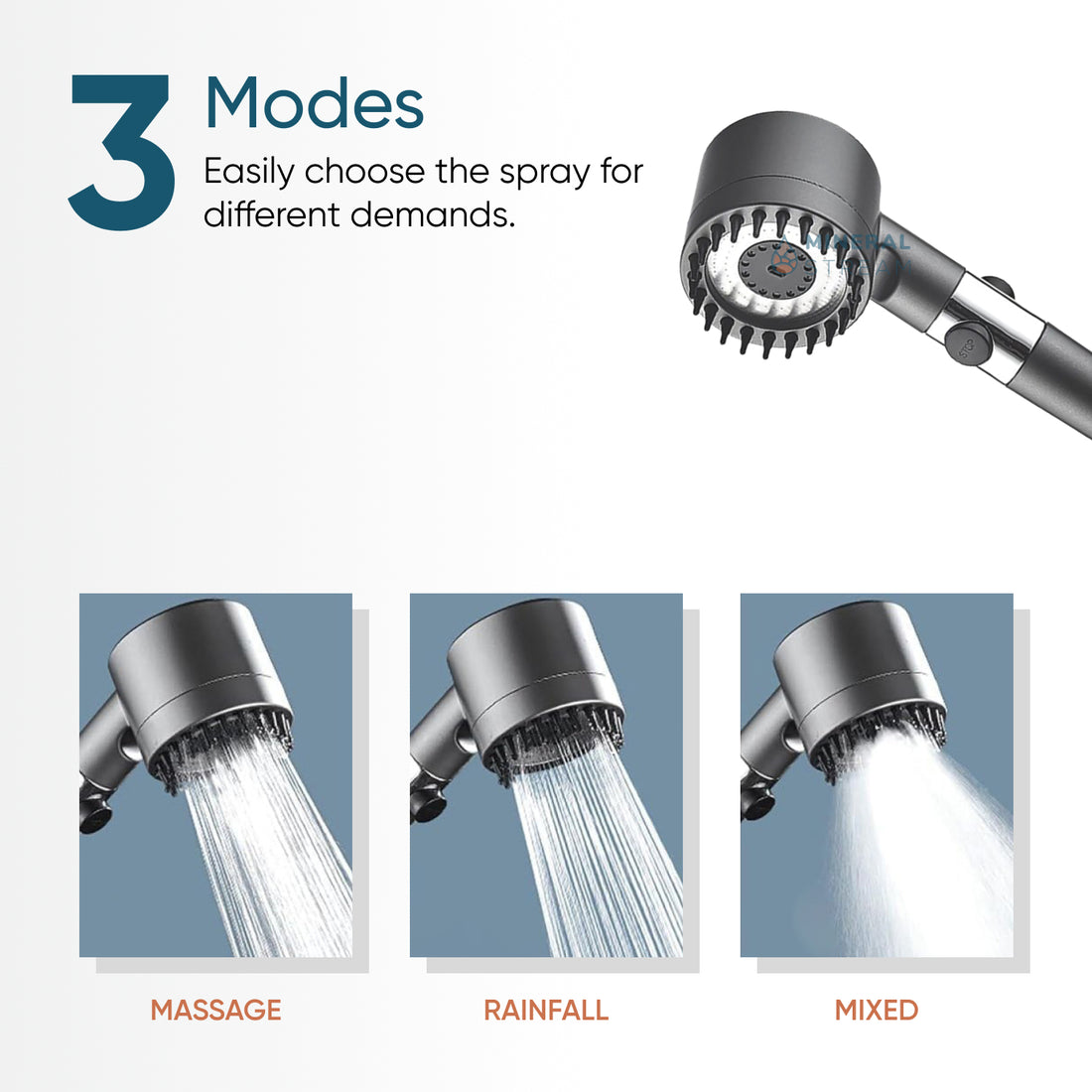 Ultimate Shower Massage Dusch Head Dusch Essentials Kit